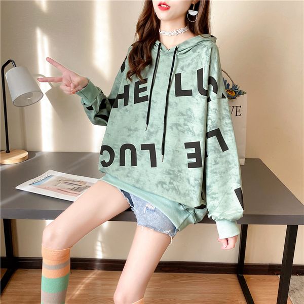 2021 new cotton autumn style digital letter printing thin sweatshirt women drop shoulders long-sleeved loose hooded streetwear trend s6g, Black
2021 new cotton autumn style digital letter printing thin sweatshirt women drop shoulders long-sleeved loose hooded streetwear trend s6g, Black