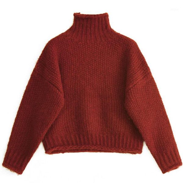 keep warm thick knitting sweater loose fit turtleneck long sleeve women pullovers fashion autumn winter 2021 1dd2802 women's sweaters, White;black
keep warm thick knitting sweater loose fit turtleneck long sleeve women pullovers fashion autumn winter 2021 1dd2802 women's sweaters, White;black