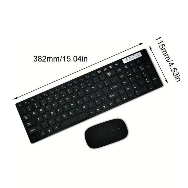 2.4g wireless keyboard and mouse set for lappc computer silent ultra-thin combos 
2.4g wireless keyboard and mouse set for lappc computer silent ultra-thin combos