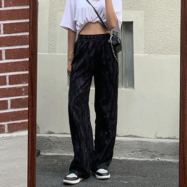 women's pants & capris autumn trousers vintage printing and dyeing art hosen frauen elastische taille jogging lose hohe y2k korean, Black;white
women's pants & capris autumn trousers vintage printing and dyeing art hosen frauen elastische taille jogging lose hohe y2k korean, Black;white