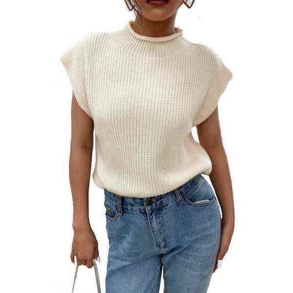 women's loose sleeveless knitted vest 2021 autumn winter solid color pullover sweater, White;black
women's loose sleeveless knitted vest 2021 autumn winter solid color pullover sweater, White;black
