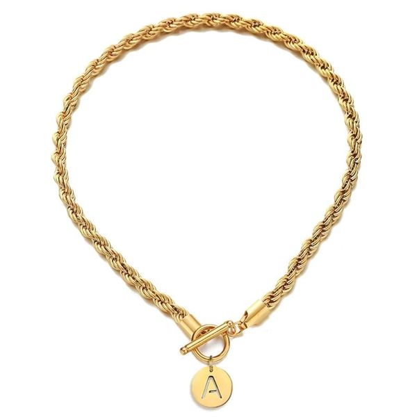 pendant necklaces stainless steel rope link chain initial letter choker necklace for women girl metal, Silver
pendant necklaces stainless steel rope link chain initial letter choker necklace for women girl metal, Silver