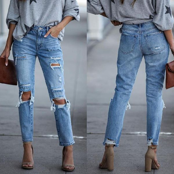 women's jeans women pants fashion blue slim-fit ripped hole distressed cotton mid-waist washed pocket zipper street trendy denim
women's jeans women pants fashion blue slim-fit ripped hole distressed cotton mid-waist washed pocket zipper street trendy denim