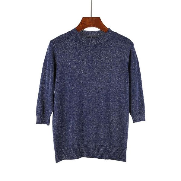 women's sweaters 2021 spring arrival bright silky simple 3/4 sleeve o neck slim knitted bottom shirt thin loose knit women top, White;black
women's sweaters 2021 spring arrival bright silky simple 3/4 sleeve o neck slim knitted bottom shirt thin loose knit women top, White;black