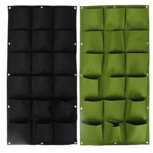 planters & pots 18 pockets hanging vertical garden planter indoor / outdoor decoration pot plant wall multi-grid planting bag
planters & pots 18 pockets hanging vertical garden planter indoor / outdoor decoration pot plant wall multi-grid planting bag