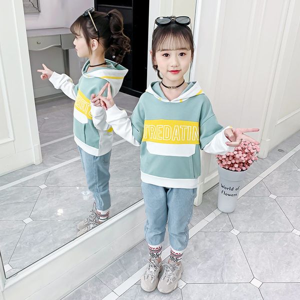 2021 new girls'clothes with hooded hoodies + brim pants 2 put together for spring girls active sports clothes assembly 4 8 10-12 13yrs, White
2021 new girls'clothes with hooded hoodies + brim pants 2 put together for spring girls active sports clothes assembly 4 8 10-12 13yrs, White