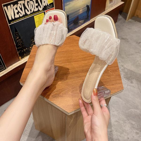 slippers female shoes casual transparent heel heeled mules square slides 2021 luxury high block pu fashion rubber pvc rome, Black
slippers female shoes casual transparent heel heeled mules square slides 2021 luxury high block pu fashion rubber pvc rome, Black