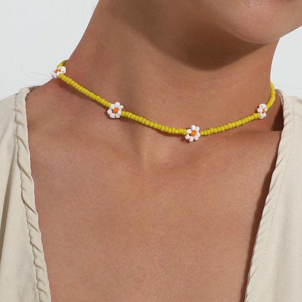 chokers korea lovely daisy flowers nelaces colorful beaded charm statement short choker nelace for women vacation jewelry gift, Golden;silver
chokers korea lovely daisy flowers nelaces colorful beaded charm statement short choker nelace for women vacation jewelry gift, Golden;silver