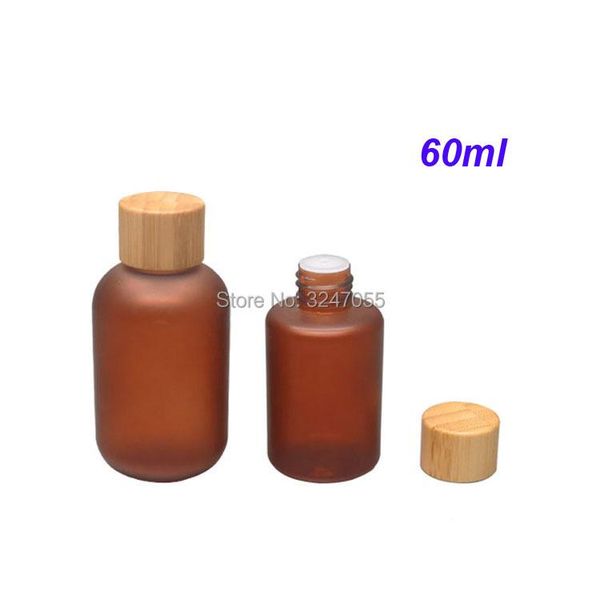 storage bottles & jars 60ml frosted amber plastic cosmetic toner bottle, portable emulsion container n bamboo lid, brown
storage bottles & jars 60ml frosted amber plastic cosmetic toner bottle, portable emulsion container n bamboo lid, brown
