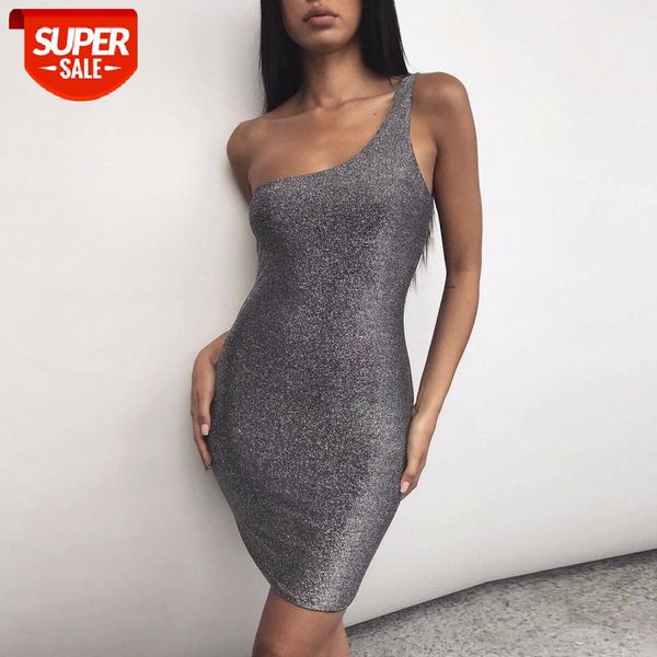 bodycon dress women shinny one shoulder sleeveless short mini dresses package hip slim fit ladies casual dress #dp9i, Black;gray
bodycon dress women shinny one shoulder sleeveless short mini dresses package hip slim fit ladies casual dress #dp9i, Black;gray