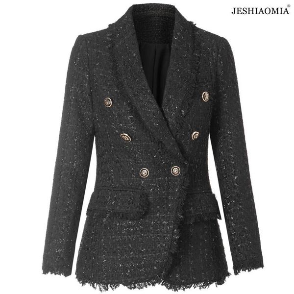women's trench coats jeshiaomia- 2021 autumn notched collar double breasted tweed blazer, Tan;black
women's trench coats jeshiaomia- 2021 autumn notched collar double breasted tweed blazer, Tan;black