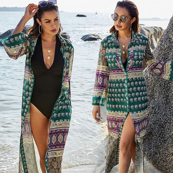 beach sun shirt vacation cardigan maxi skirt bikini outer blouse summer chiffon printing women's swimwear, White;black
beach sun shirt vacation cardigan maxi skirt bikini outer blouse summer chiffon printing women's swimwear, White;black