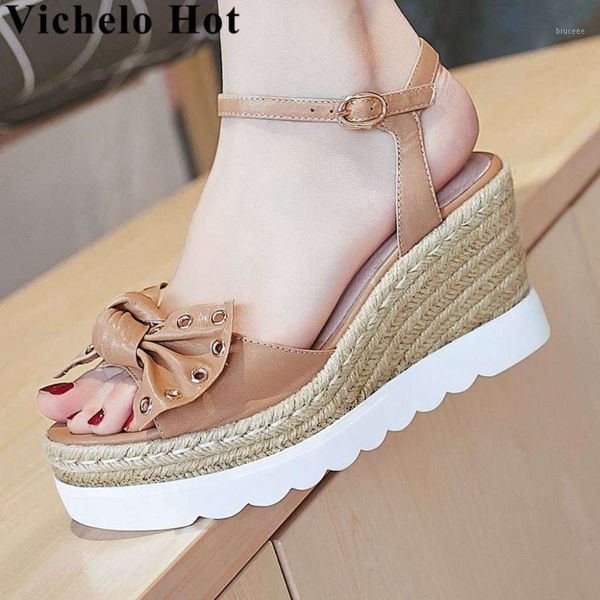dress shoes vichelo sheep leather butterfly-knot straw decoration buckle strap wedges high heels women sandals peep toe casual l191, Black
dress shoes vichelo sheep leather butterfly-knot straw decoration buckle strap wedges high heels women sandals peep toe casual l191, Black