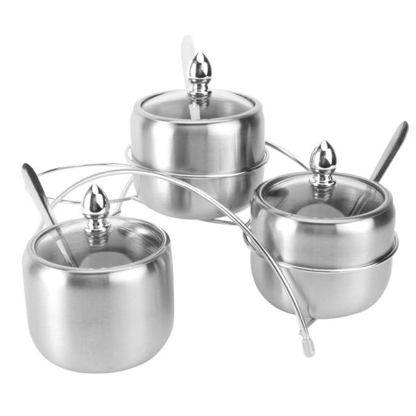 storage bottles & jars 1 set stainless steel thick spice jar european-style salt shaker
storage bottles & jars 1 set stainless steel thick spice jar european-style salt shaker