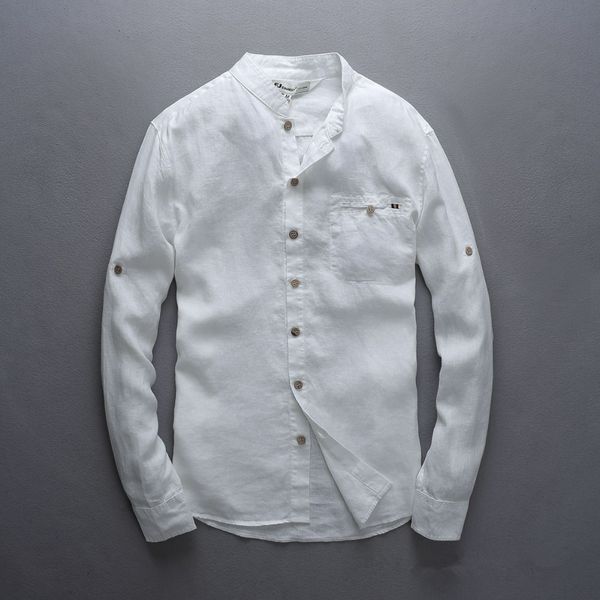 2021 new linen casual european style shirts loose breathable long-sleeved chinese trend shirt men brand clothing f7qo, White
2021 new linen casual european style shirts loose breathable long-sleeved chinese trend shirt men brand clothing f7qo, White