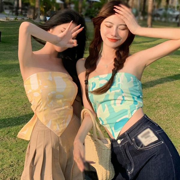 women's tanks & camis woman tube irregular female summer printed sleeveless slim ladies seamless beautiful back with bow-knot, White
women's tanks & camis woman tube irregular female summer printed sleeveless slim ladies seamless beautiful back with bow-knot, White