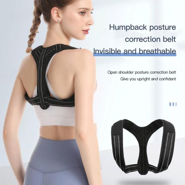 back support posture corrector men and women brace upper straightener adjustable breathable clavicle, Black;blue
back support posture corrector men and women brace upper straightener adjustable breathable clavicle, Black;blue