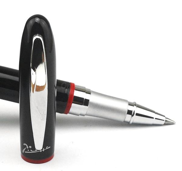 ballpoint pens picasso pimio 907 metal black red ring roller ball pen refillable silver trim professional office stationery writing tool, Blue;orange
ballpoint pens picasso pimio 907 metal black red ring roller ball pen refillable silver trim professional office stationery writing tool, Blue;orange