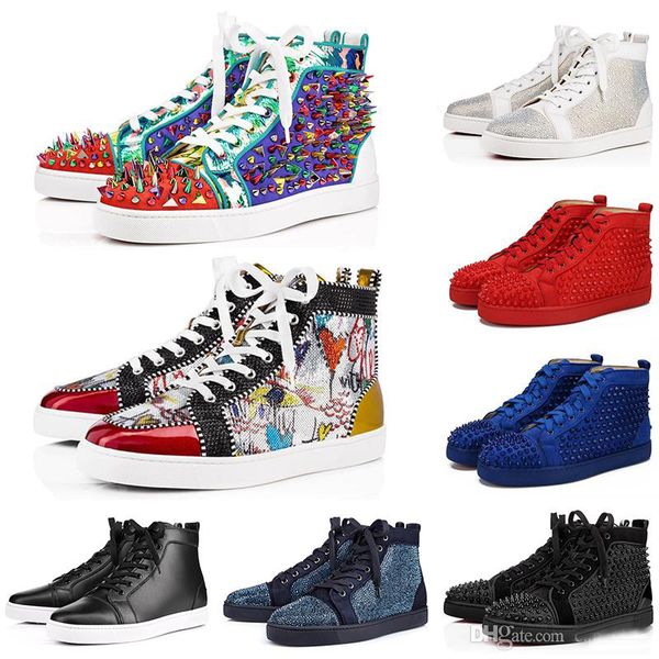 eur 35-47 red bottoms designer luxury studded spikes mens casual shoes men women party lovers brand athletic sports sneakers, Black
eur 35-47 red bottoms designer luxury studded spikes mens casual shoes men women party lovers brand athletic sports sneakers, Black