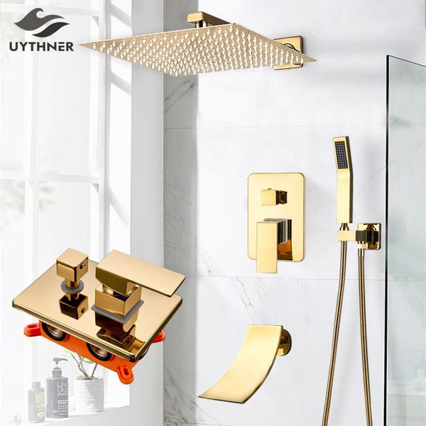 bathroom shower sets uythner faucet gold big rainfall head wall mounted bath mixer tap system set
bathroom shower sets uythner faucet gold big rainfall head wall mounted bath mixer tap system set