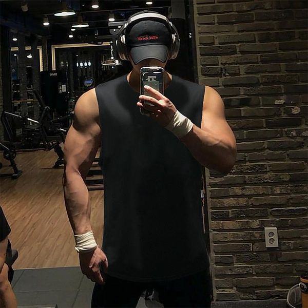 mens tank brand solid cotton muscle shirt bodybuilding singlets fitness sleeveless vest men tanktop, White;black
mens tank brand solid cotton muscle shirt bodybuilding singlets fitness sleeveless vest men tanktop, White;black