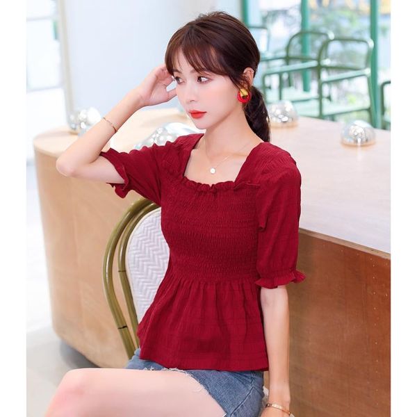 women's blouses & shirts coigarsam french style chiffon shirt womens vintage stretch square collar belt women white red 6265
women's blouses & shirts coigarsam french style chiffon shirt womens vintage stretch square collar belt women white red 6265