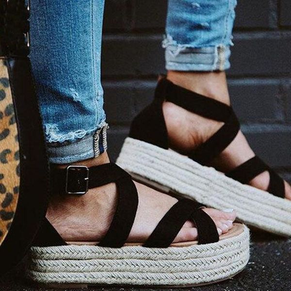 summer women platform sandals gladiator cross strappy open toe espadrille shoes ladies roman black flats beach sandals big size
summer women platform sandals gladiator cross strappy open toe espadrille shoes ladies roman black flats beach sandals big size