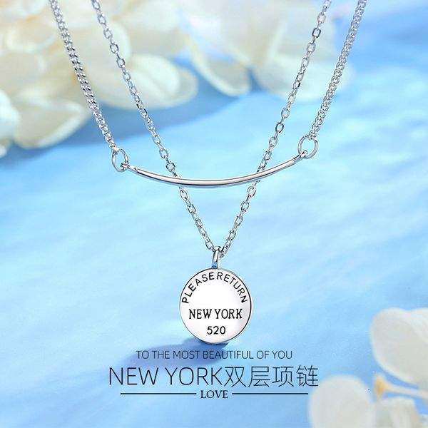 jewelry highly quality women party wedding lovers gifts925 sterling silver double layer necklace women's round brand coin clavicle chai
jewelry highly quality women party wedding lovers gifts925 sterling silver double layer necklace women's round brand coin clavicle chai