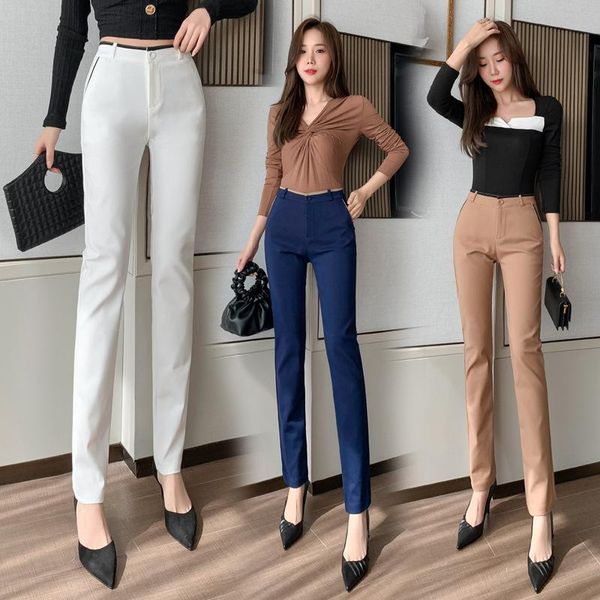 women's pants & capris korean slim pencil for women ol work straight trousers button zipper high waist formal office career business, Black;white
women's pants & capris korean slim pencil for women ol work straight trousers button zipper high waist formal office career business, Black;white