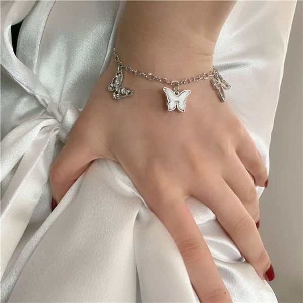 hbp korean designer butterfly boudoir fritillaria micro inlaid bracelet women's fashion design simple cold hand jewelry, Silver
hbp korean designer butterfly boudoir fritillaria micro inlaid bracelet women's fashion design simple cold hand jewelry, Silver