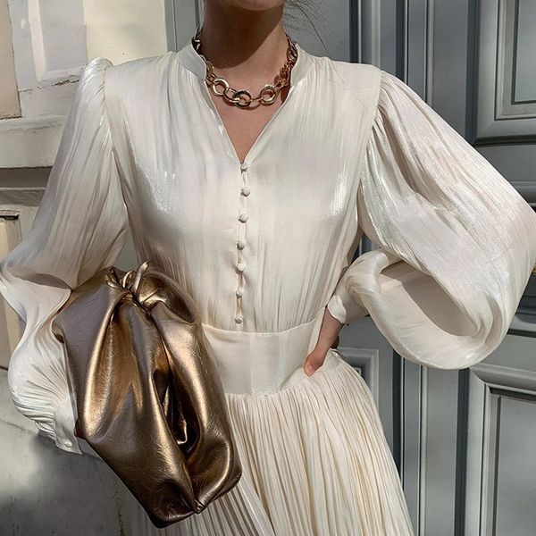 single-breasted spot glitter plied fashion thin waist with low-down female lace mid-length elegant dress 2021 fvnt, White
single-breasted spot glitter plied fashion thin waist with low-down female lace mid-length elegant dress 2021 fvnt, White