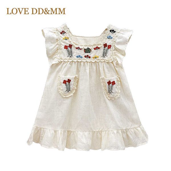 love dd&mm girls dresses summer casual embroidered pocket dress kids sweet costume children party baby clothing 3-8 y 210715, Red;yellow
love dd&mm girls dresses summer casual embroidered pocket dress kids sweet costume children party baby clothing 3-8 y 210715, Red;yellow