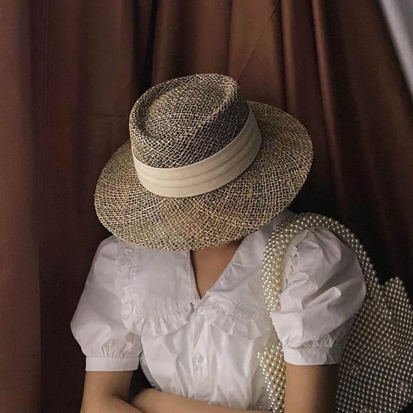 wide brim hats straw 2021 beach handmade hat for women summer panama cap fashion concave flat sun protection visor wholesale, Blue;gray
wide brim hats straw 2021 beach handmade hat for women summer panama cap fashion concave flat sun protection visor wholesale, Blue;gray