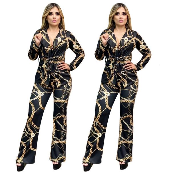 k7073 european and american women's two piece pants printing long-sleeved trousers two-piece suit, White
k7073 european and american women's two piece pants printing long-sleeved trousers two-piece suit, White