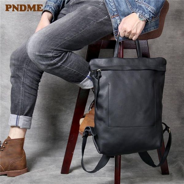 backpack pndme first layer cowhide men's simple large capacity genuine leather travel luxury black lapbagpack
backpack pndme first layer cowhide men's simple large capacity genuine leather travel luxury black lapbagpack