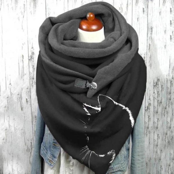 scarves fashion women cute cat print scarf hijabs female lady retro multi-purpose shawl button femme wraps foulard bufand, Blue;gray
scarves fashion women cute cat print scarf hijabs female lady retro multi-purpose shawl button femme wraps foulard bufand, Blue;gray