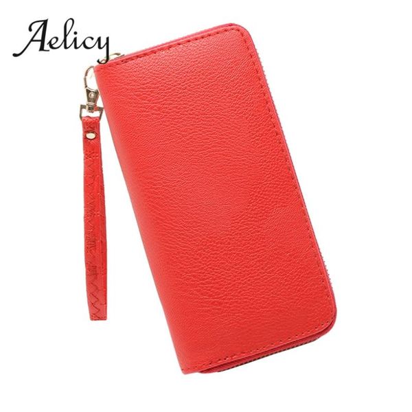 wallets aelicy leather long wallet multifunction solid business zipper clutch bi-fold money purse phone pocket, Red;black
wallets aelicy leather long wallet multifunction solid business zipper clutch bi-fold money purse phone pocket, Red;black