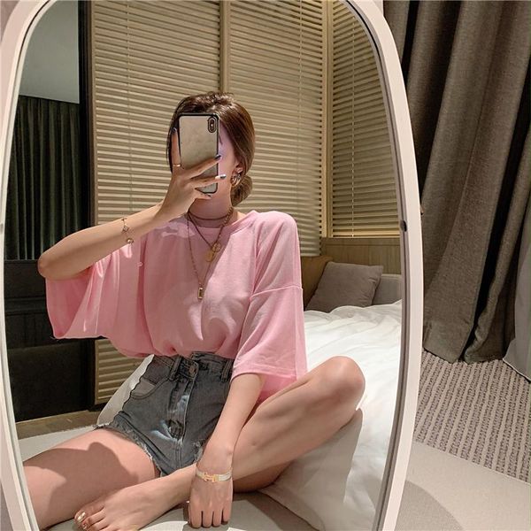 women's t-shirt 2021 spring and summer the fashion round neck loose short sleeve chain ti shirt big backless decorative, White
women's t-shirt 2021 spring and summer the fashion round neck loose short sleeve chain ti shirt big backless decorative, White