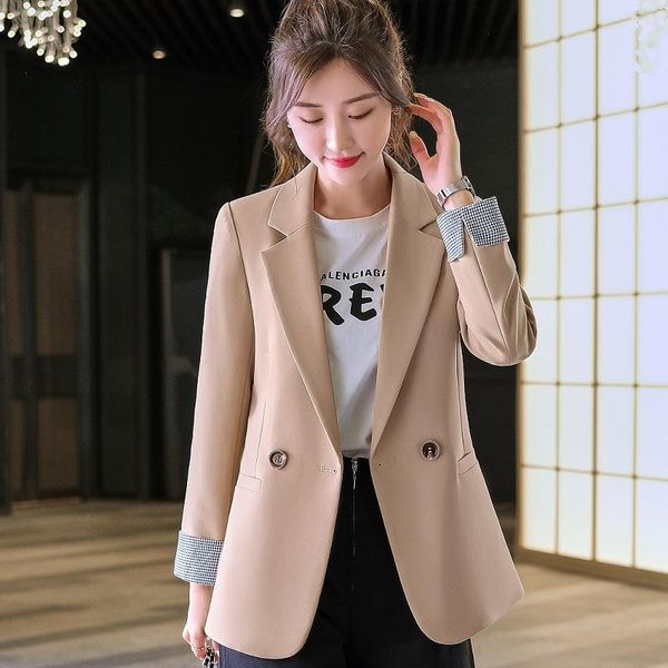 women's suits & blazers women 2021 autumn slim jacket long sleeve blazer a070, White;black
women's suits & blazers women 2021 autumn slim jacket long sleeve blazer a070, White;black