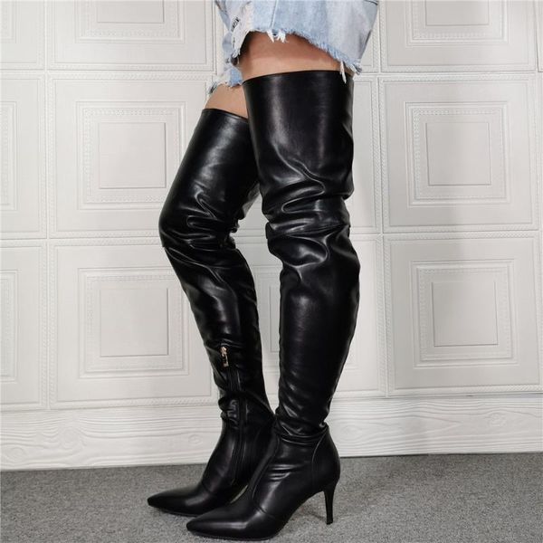 boots real pos .5 cm thin heels stiletto black leather over the knee women thigh high crotch shoes sapatos femininos
boots real pos .5 cm thin heels stiletto black leather over the knee women thigh high crotch shoes sapatos femininos