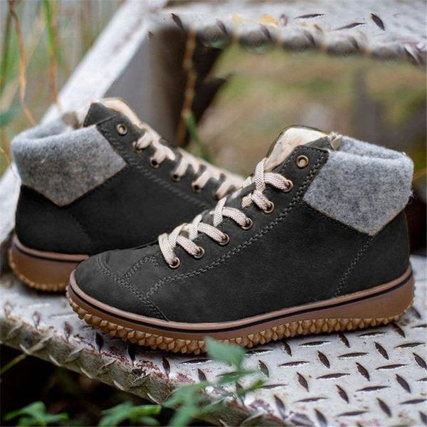 boots women antumn winter ankle fur snow lace up ladies short boats platform warm female footwear thick heels 2021, Black
boots women antumn winter ankle fur snow lace up ladies short boats platform warm female footwear thick heels 2021, Black