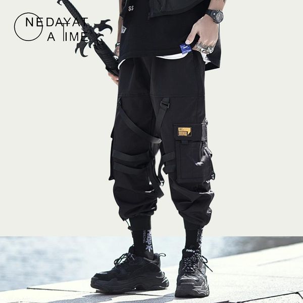 men's pants fashion webbing tactics cargo harem joggers streetwear men hip hop harajuku casual loose multi-pockets trousers 2021, Black
men's pants fashion webbing tactics cargo harem joggers streetwear men hip hop harajuku casual loose multi-pockets trousers 2021, Black
