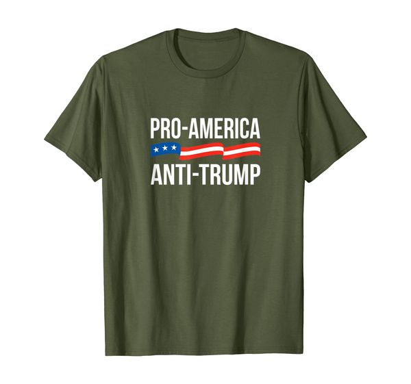 pro-america anti-trump t-shirt - t1579, White;black 
pro-america anti-trump t-shirt - t1579, White;black