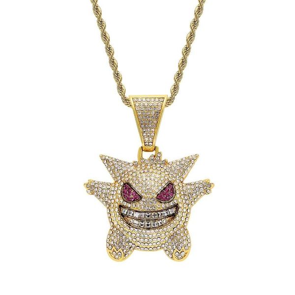 pendant necklaces halloween mens necklace creative little devil zircon gold chain hip hop couple ladies fashion gift jewelry, Silver
pendant necklaces halloween mens necklace creative little devil zircon gold chain hip hop couple ladies fashion gift jewelry, Silver
