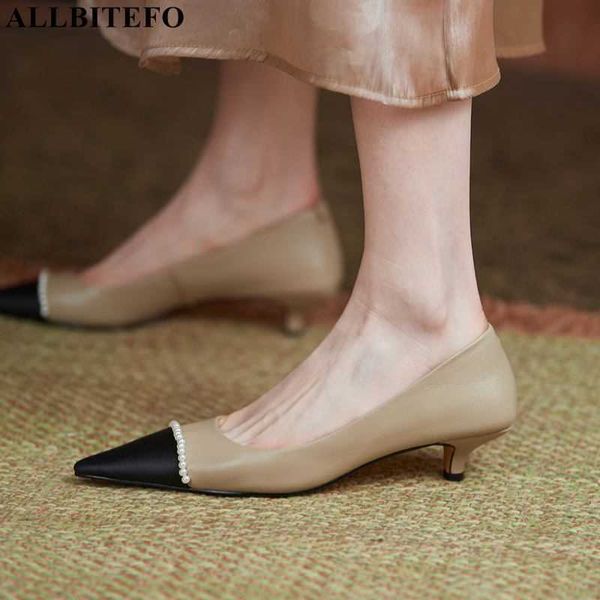 allbitefo fashion brand high heels shoes genuine leather pearl women heels shoes low-heeled comfortable office ladies shoes 210611, Black
allbitefo fashion brand high heels shoes genuine leather pearl women heels shoes low-heeled comfortable office ladies shoes 210611, Black