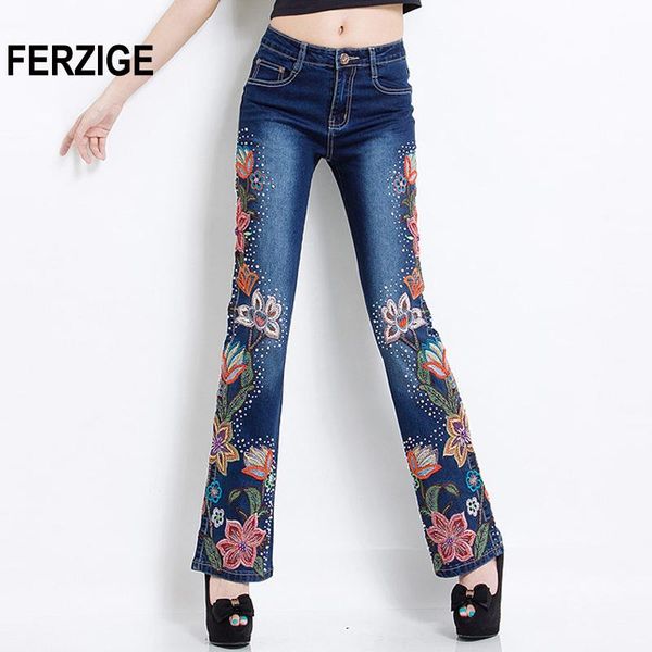 women's jeans 2021 women with embroidery luxury denim pants manual embroidered bell bottom stretch hand beands mom plus size 36, Blue
women's jeans 2021 women with embroidery luxury denim pants manual embroidered bell bottom stretch hand beands mom plus size 36, Blue
