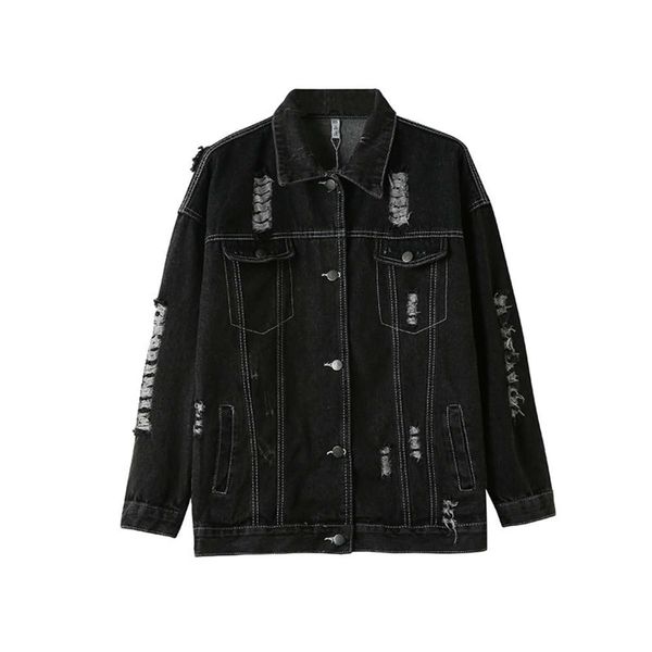 black net red denim autumn spring loose top, Black;brown
black net red denim autumn spring loose top, Black;brown