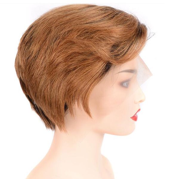 ombre human hair lace front wigs #1b/30 lace closure short straight 150% density 8inch wigs for black women brazilian virgin hair, Black;brown
ombre human hair lace front wigs #1b/30 lace closure short straight 150% density 8inch wigs for black women brazilian virgin hair, Black;brown