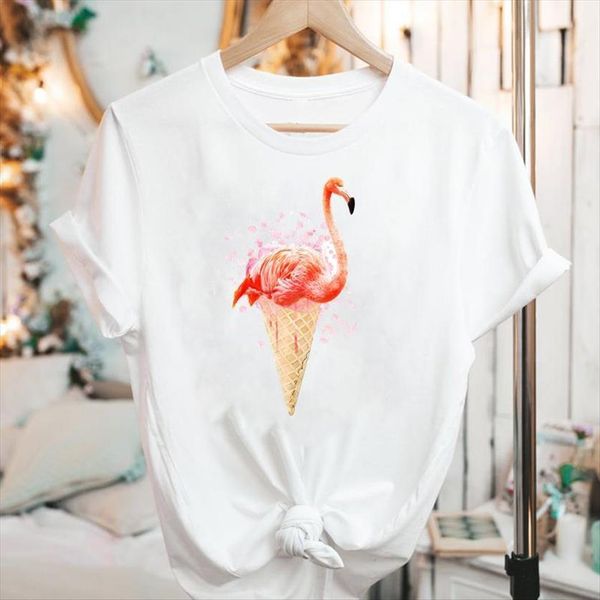 graphic short sleeve flamingo watercolor women t shirt summer fashion 90s print clothes tees, White
graphic short sleeve flamingo watercolor women t shirt summer fashion 90s print clothes tees, White