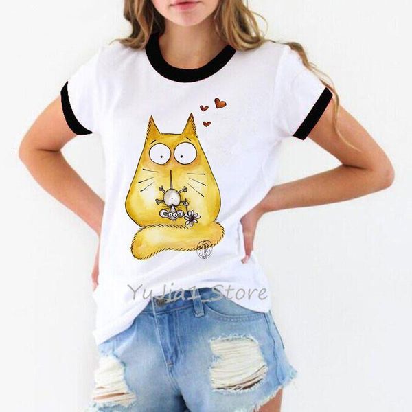 cute cat and mouse print t-shirt women funny t shirts harajuku kawaii womens summer clothing 2021 tumblr tshirt plus size, White
cute cat and mouse print t-shirt women funny t shirts harajuku kawaii womens summer clothing 2021 tumblr tshirt plus size, White